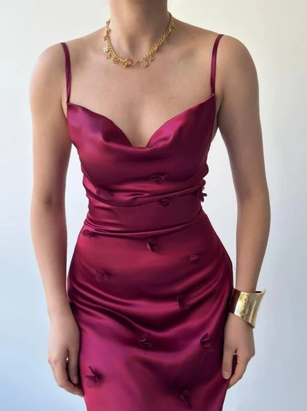 Dora Çiçek Detaylı Elbise - Resim 8