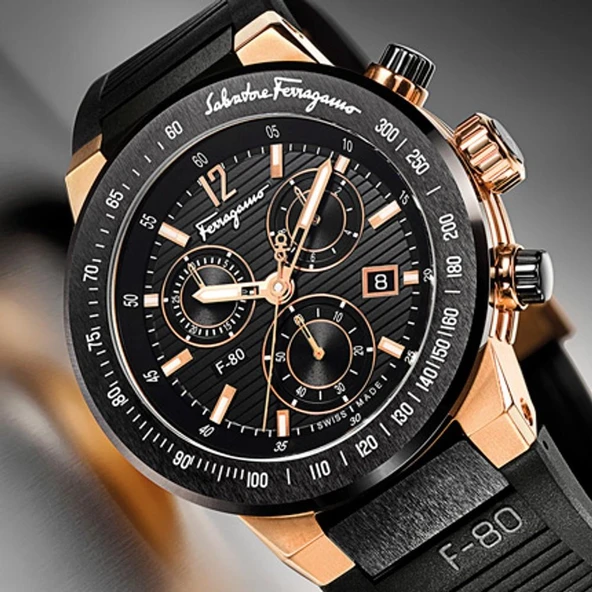 Salvatore Ferragamo F-80 F55LCQ75909S113 Erkek Kol Saati - Resim 2
