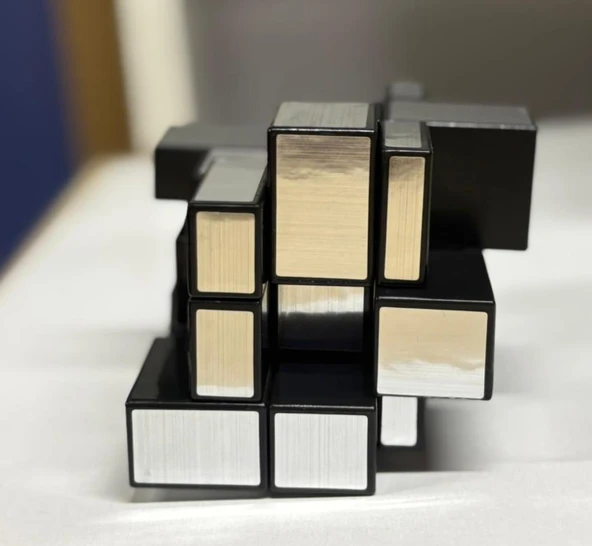 3x3x3 Mirror Sihirli Zeka Küpü Geometrik Asimetrik Sarı - Resim 5