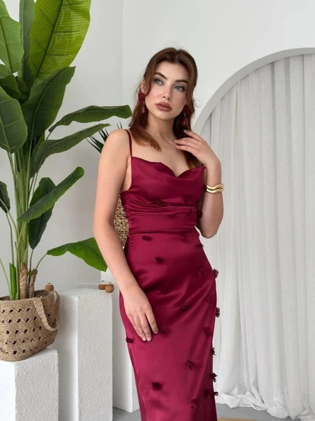 Dora Çiçek Detaylı Elbise - Resim 4