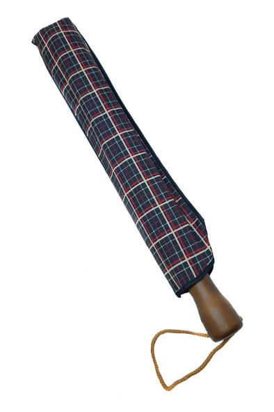 Snotline-April Bayan Şemsiye Otomatik Açılır 10Telli Kapalı Boyut 40 Cm 95 Cm Çap Vizon Ekose - 9