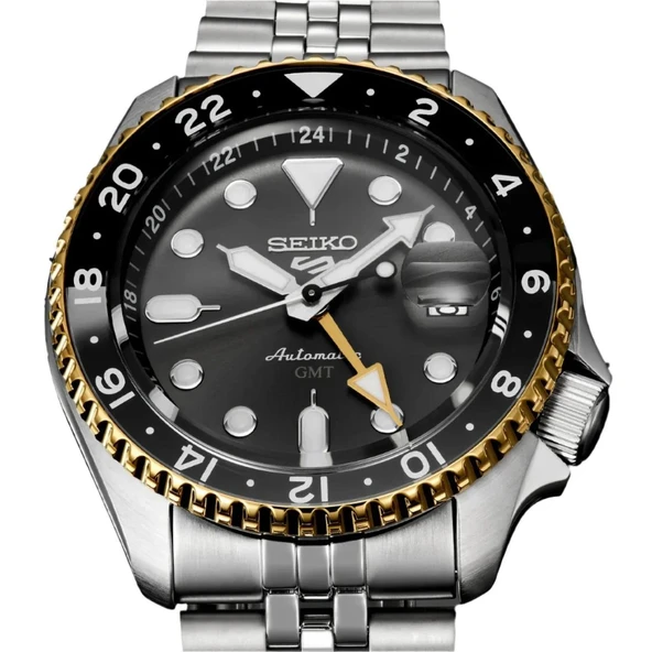 Seiko 5 Sports Otomatik GMT SSK021K Erkek Kol Saati SSK021K1 - Resim 3