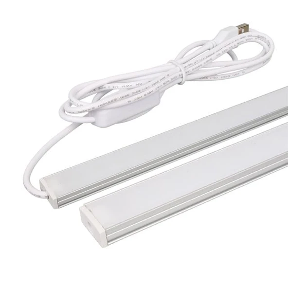 PowerMaster PM-28748 DC5V-14W 68 Led 70cm 6500K Alüminyum Kasa Seyyar USB Çubuk Led - Resim 2