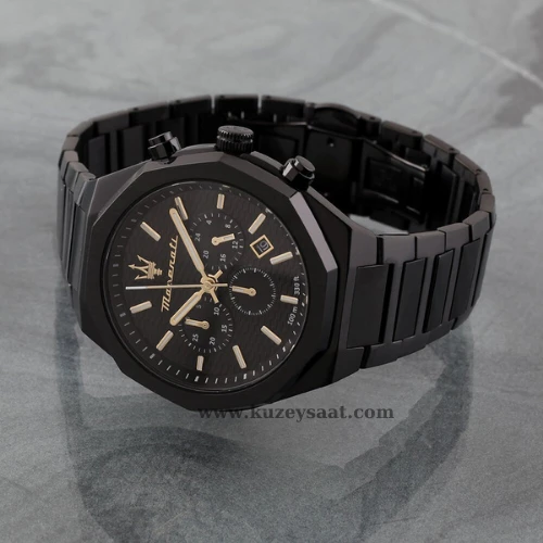 Maserati R8873642005 Stile Chrono Erkek Kol Saati - Resim 5