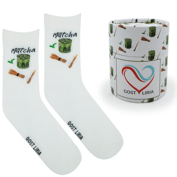 Macha Socks – Desenli Unisex Soket Çorap ürün görseli 1