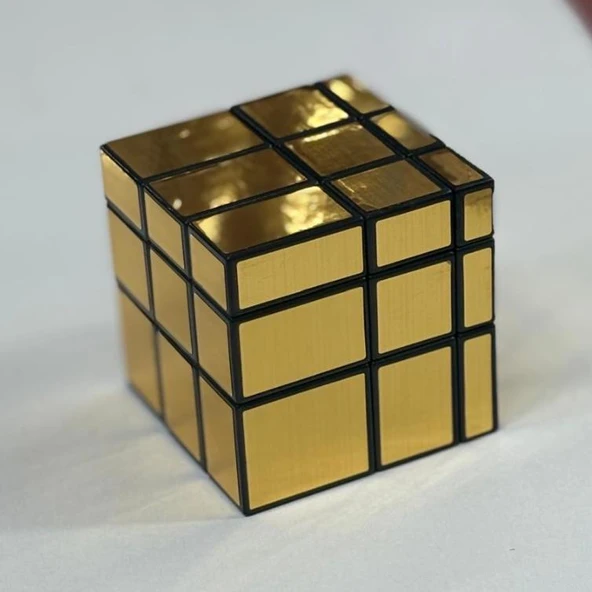 3x3x3 Mirror Sihirli Zeka Küpü Geometrik Asimetrik Sarı - Resim 2