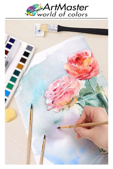 Resim Kağıdı 35X50 25 Li Paket 100 gr 1 Paket 35*50 Resim Kartonu Kuru Boya Pastel Boya Guaj Boya Sulu Boya Resim Sanatı - Resim 5