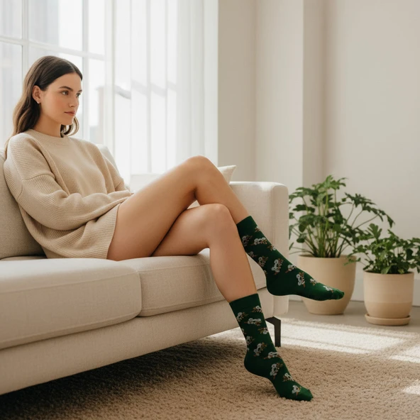 Koala Socks – Desenli Unisex Soket Çorap - Resim 7