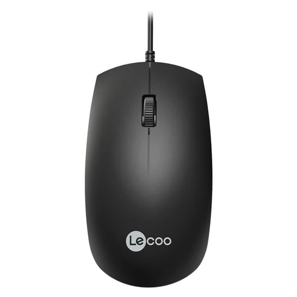 Lenovo Lecoo MS100 USB Kablolu 1000DPI Siyah Optik Mouse - Resim 2