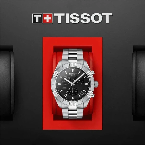 Tissot PR100 Sport Gent Chronograph T1016171105100 Erkek Kol Saati T101.617.11.051.00 - Resim 3
