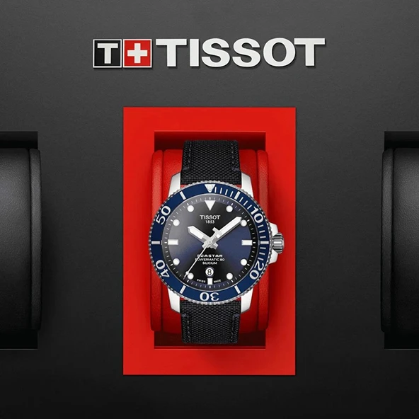 Tissot Seastar 1000 Powermatic 80 Silicium T1204071704101 Erkek Kol Saati T120.407.17.041.01 - Resim 3