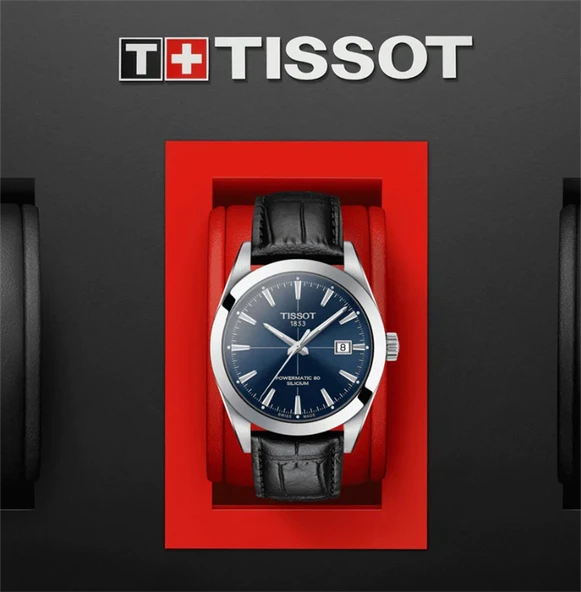 Tissot T1274071604101 Gentleman Powermatic 80 Silicium Erkek Kol Saati T127.407.16.041.01 - Resim 5