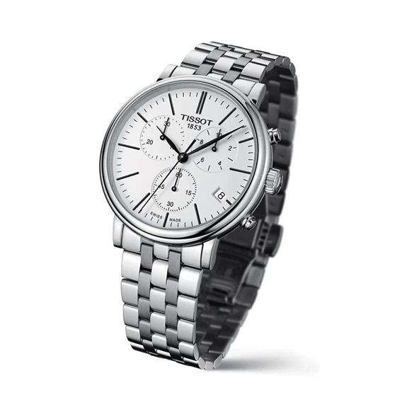 Tissot Carson Premium Chronograph T1224171101100 Erkek Kol Saati T122.417.11.011.00 - Resim 2