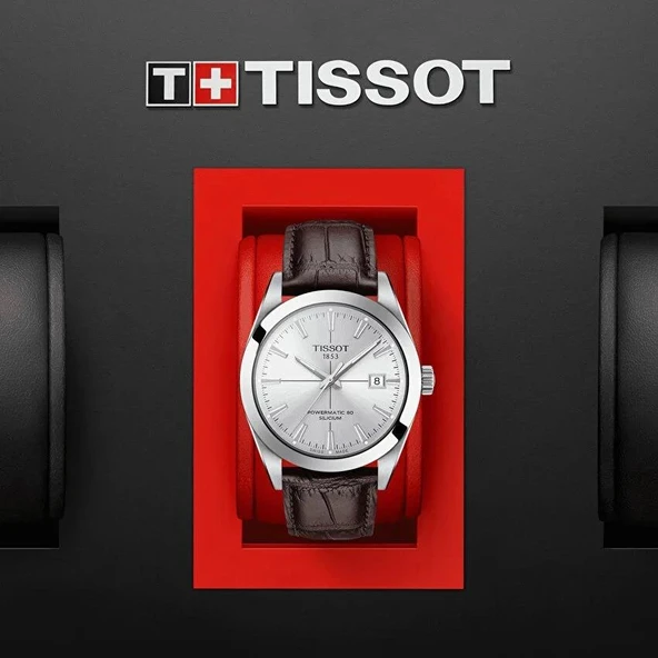 Tissot Gentleman Powermatic 80 Silicium T1274071603101 Erkek Kol Saati T127.407.16.031.01 - Resim 5