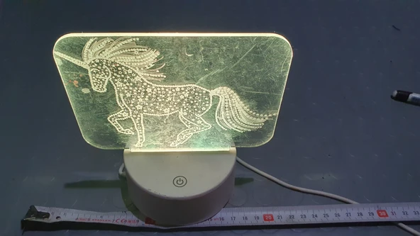 Usb dekor led at figürü yanip söner ikinci el - Resim 4