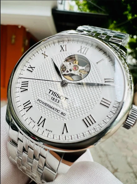 Tissot Le Locle Powermatic 80 Open Heart T0064071103302 Erkek Kol Saati T006.407.11.033.02 - Resim 7