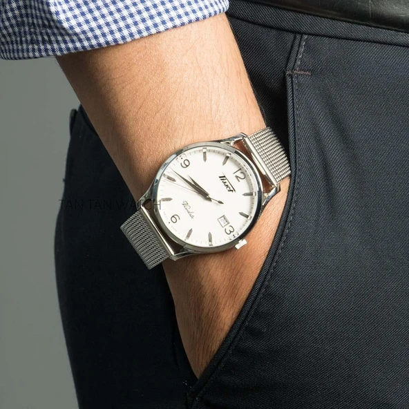 Tissot Heritage Visodate T1184101127700 Erkek Kol Saati T118.410.11.277.00 - Resim 4