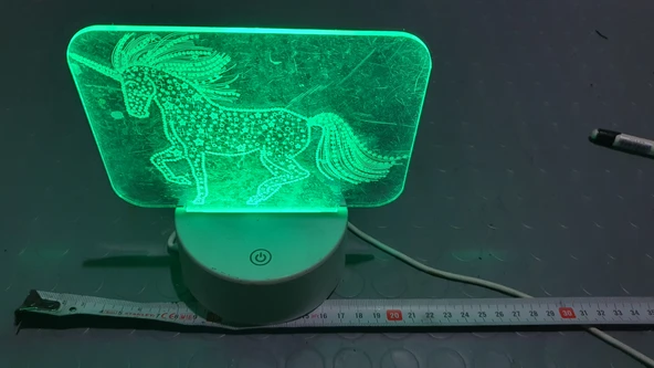 Usb dekor led at figürü yanip söner ikinci el - Resim 2