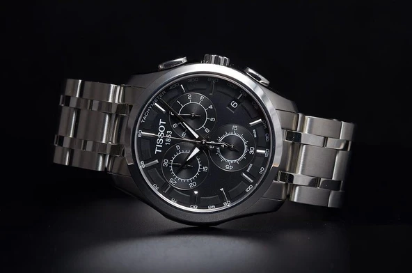 Tissot Couturier Chronograph T0356171105100 Erkek Kol Saati T035.617.11.051.00 - Resim 3