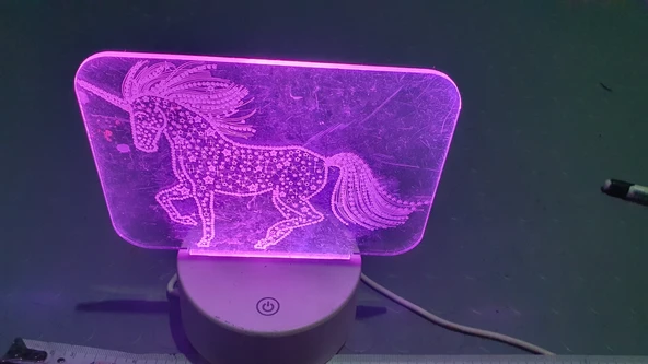 Usb dekor led at figürü yanip söner ikinci el - Resim 5