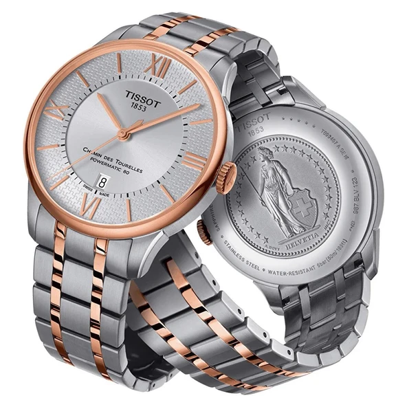 Tissot Chemin Des Tourelles Powermatic 80 T0994072203801 Erkek Kol Saati T099.407.22.038.01 - Resim 2