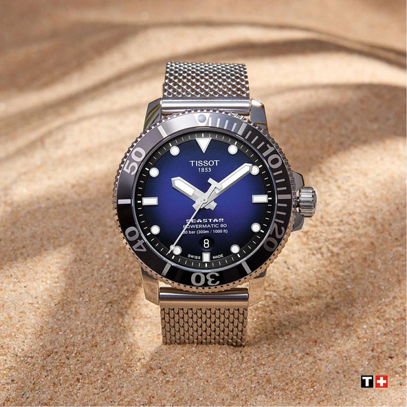 Tissot Seastar 1000 Powermatic 80 T1204071104102 Erkek Kol Saati T120.407.11.041.02 - Resim 2