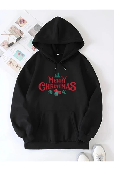 erry Chrıstmas weatshirt  Hodie  iyah ürün görseli