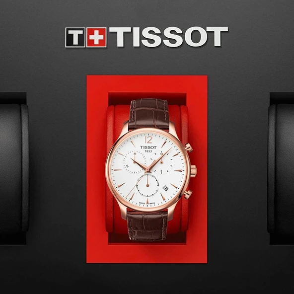 Tissot Tradition Chronograph T0636173603700 Erkek Kol Saati T063.617.36.037.00 - Resim 4