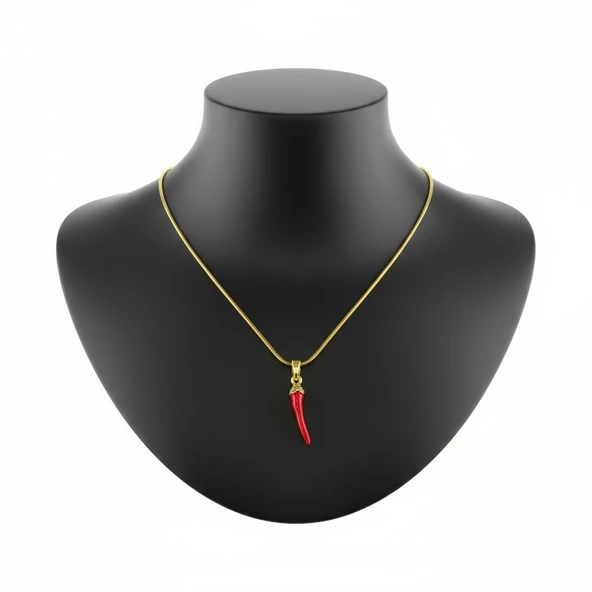 Paslanmaz Çelik Şans Kolyesi - Resim 2