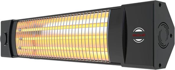 Mirkraft MT-5252 1800 watt 3 Kademe Quartz Elektrikli Isıtıcı - Resim 3