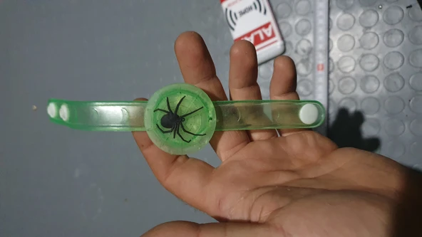 Örümcek isikli ledli oyuncak bileklik hallowen - Resim 6