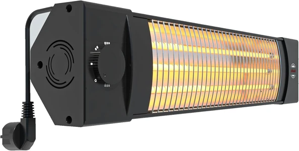 Mirkraft MT-5252 1800 watt 3 Kademe Quartz Elektrikli Isıtıcı - Resim 2