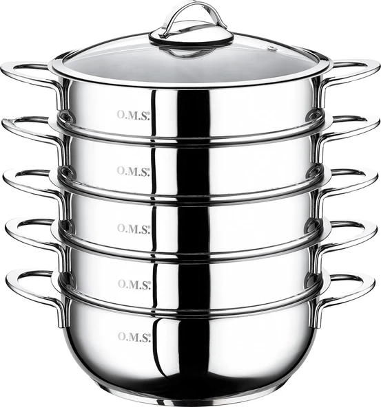 OMS 28CM Çelik Mantı Tencere Seti - 6090-C ürün görseli