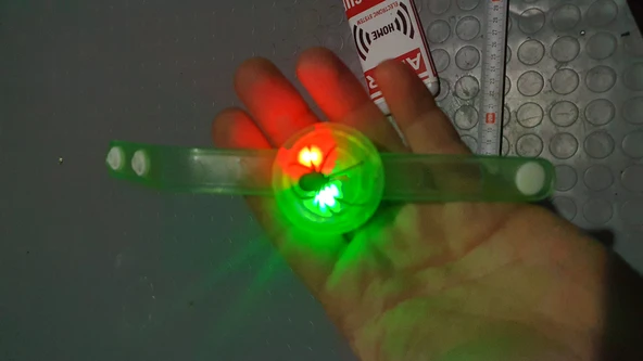 Örümcek isikli ledli oyuncak bileklik hallowen - Resim 4