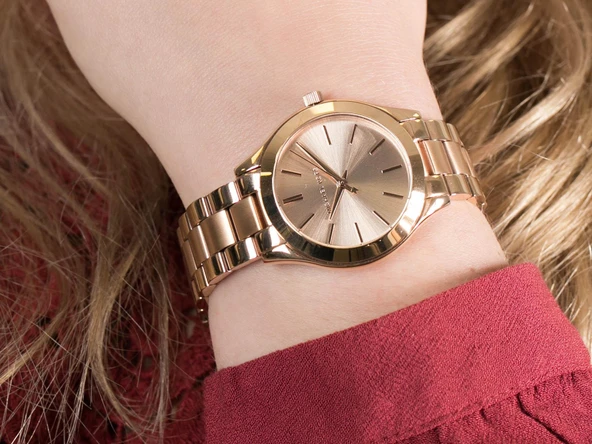 Michael Kors Mini Slim Runway MK3513 Kadın Kol Saati - Resim 3