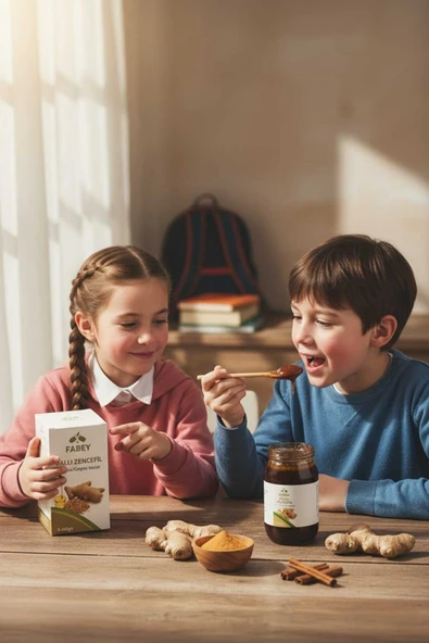 esfabey  Neşe Natural Ballı Zencefilli Bitkisel Karışımlı Macun 420gr - Resim 3