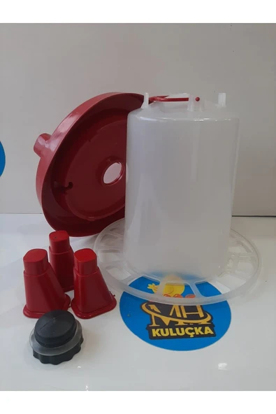 6 Lt. Kulplu Ayaklı Civciv Tavuk Suluğu - Resim 2