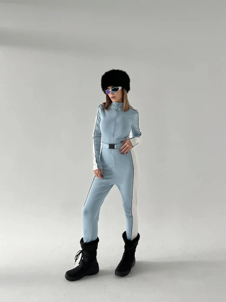 Kemer Detaylı Fermuarlı Tulum  Bebe avisi - Resim 2