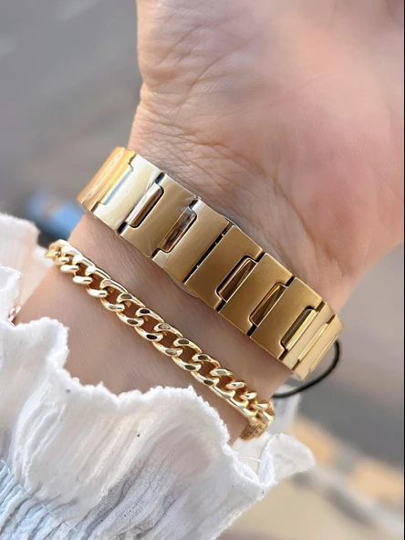 Daniel Klein 2 Yıl Garantili Çelik Kordon 30 Mt Suya Dayanıklı Kadın Kol Saati+Bileklik BF.G.10055.2 - Resim 3