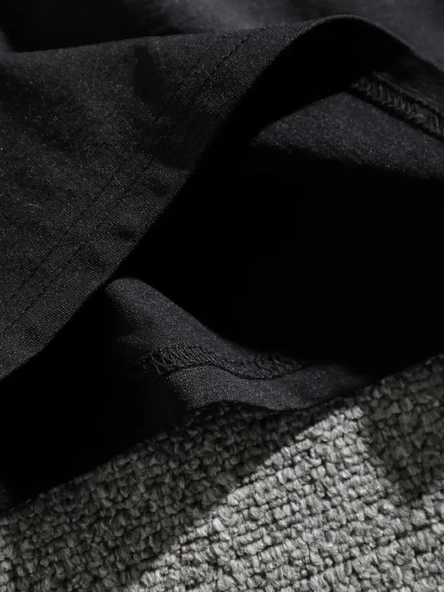 Erkek Dağ Grafikli Tişört, Yaz Için Büyük Beden Rahat Tshirt  iyah - Resim 4