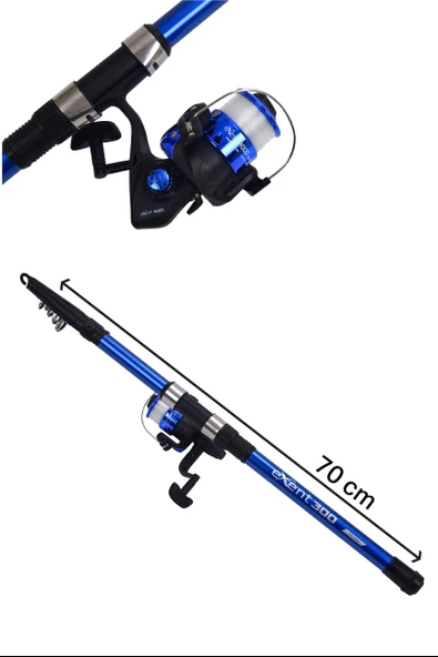 Exent Tam Takım Kıyı Olta Seti - 300 cm Kamışla - Resim 3