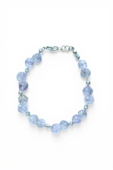 Ametist Çelik Doğaltaş Bileklik ürün görseli