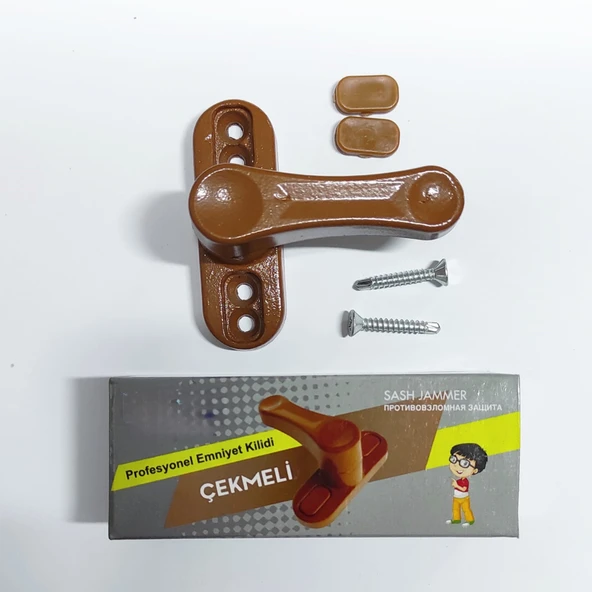 1 Adet Pvc Kapı Pencere Pimapen Çocuk Emniyet Kilidi Hırsız Güvenlik Mandalı Çek Çevir Metal - Resim 2