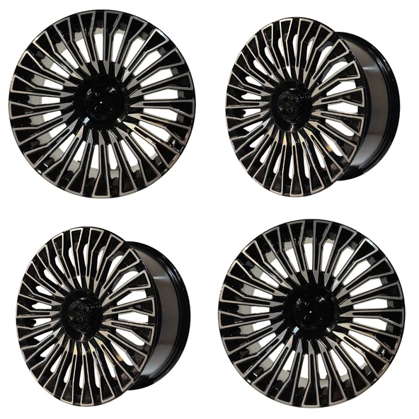 4 lü Takım SONİC 1023 8*18 5*112 ET38 66.6 BLACK MACK JANT - Resim 3