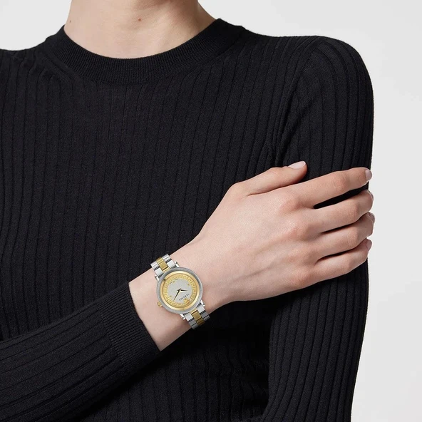 Versace VRSCVE7F00423 Kadın Kol Saati VE7F00423 - Resim 4