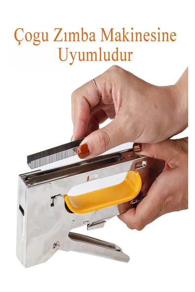13/8 Zımba Teli 5000 li 10 Paket Delta 13-8 Zımba Tabancaları Patpat Otomatik Zımba Makinesi Çakma Teli - Resim 2