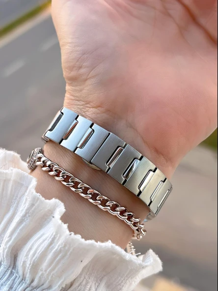 Daniel Klein 2 Yıl Garantili Çelik Kordon 30 Mt Suya Dayanıklı Kadın Kol Saati+Bileklik BF.G.10055.1 - Resim 3