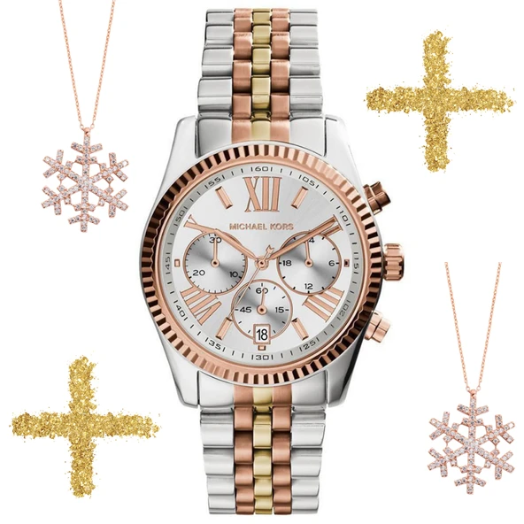 Michael Kors MK5735 Kadın Kol Saati ve MK Kartanesi Kolye ürün görseli