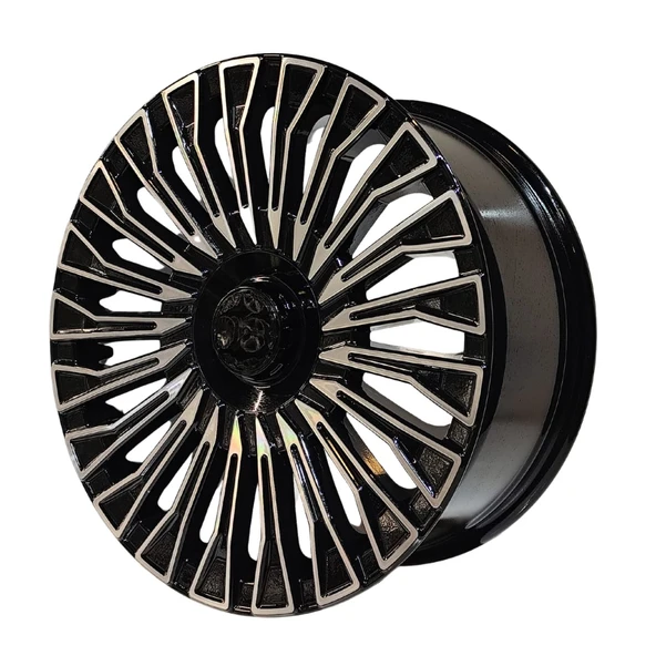 4 lü Takım SONİC 1023 8*18 5*112 ET38 66.6 BLACK MACK JANT - Resim 2