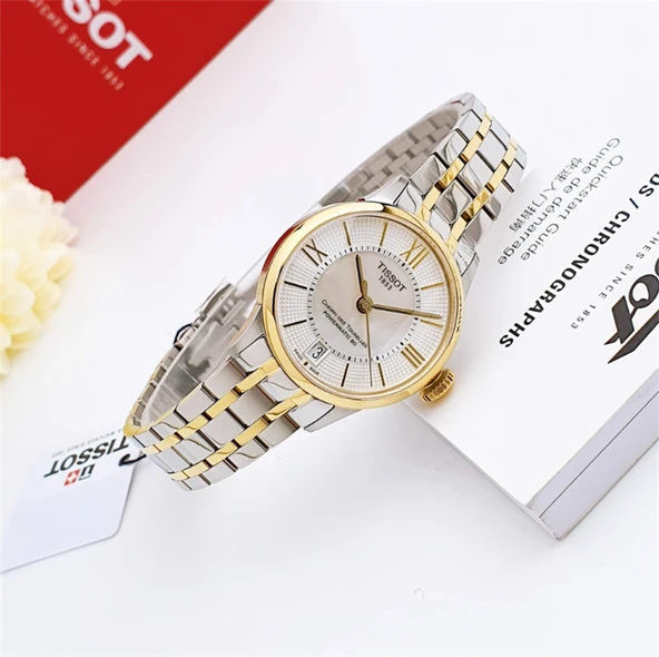 Tissot Chemin Des Tourelles T099.207.22.118.00 Powermatic 80 Otomatik Kadın Kol Saati T099207221180 - Resim 8